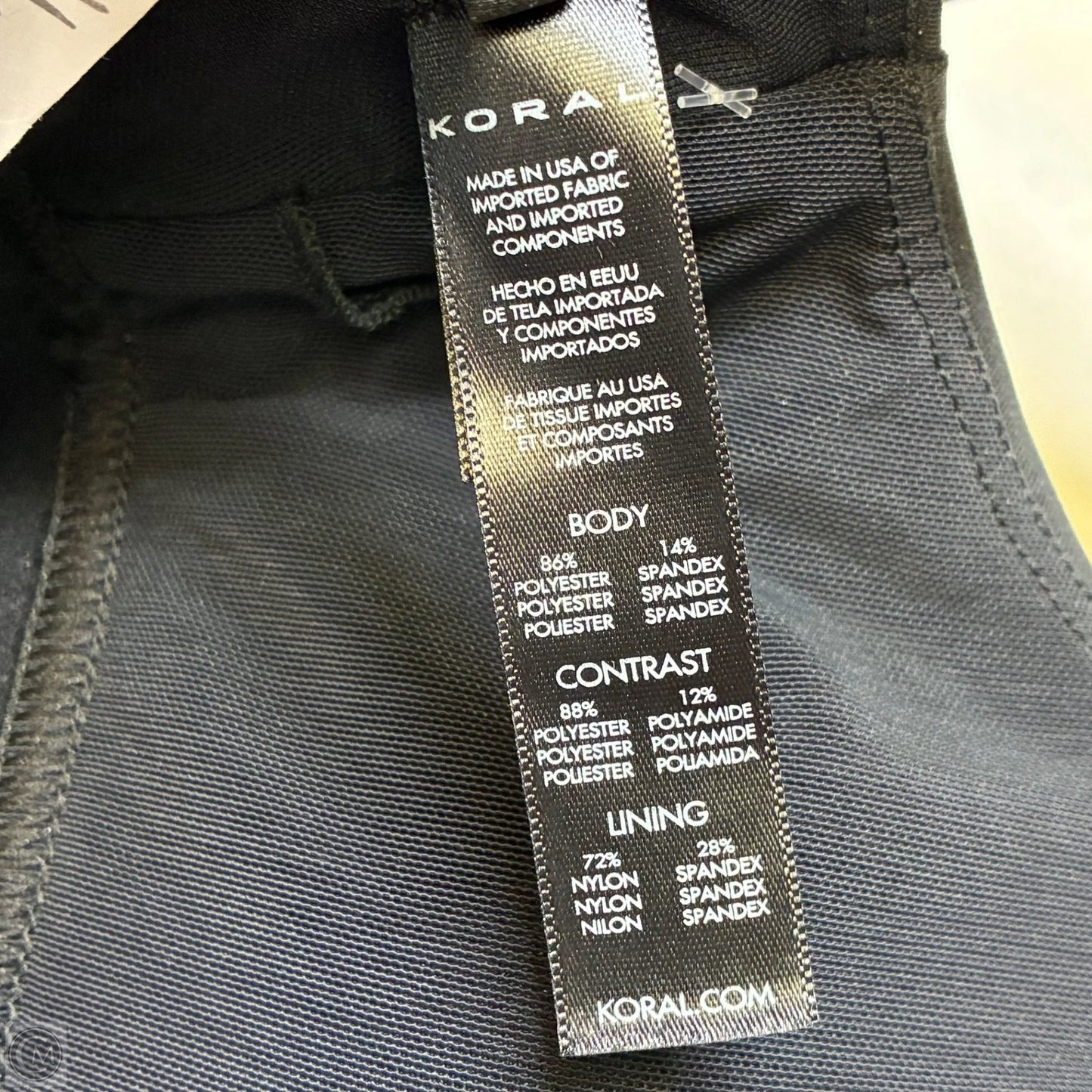 Athletic Bra By Clothes Mentor In Black, Size: S