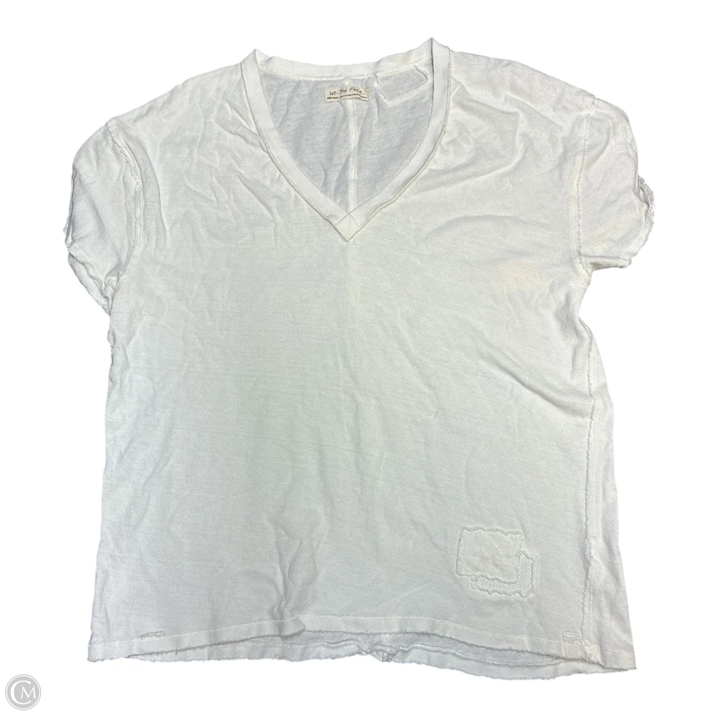 Top Short Sleeve By We The Free In Cream, Size: Xs