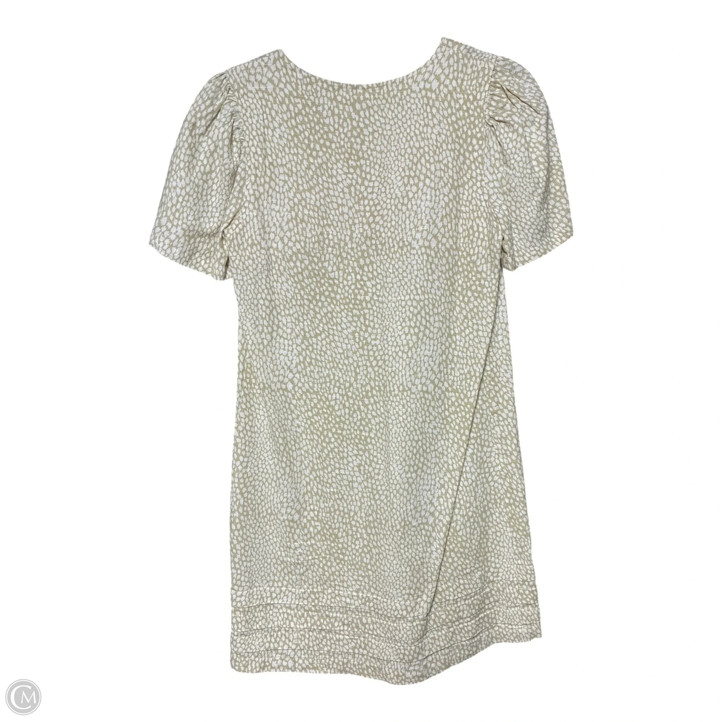 Dress Casual Short By Nicole Miller In Tan & White, Size: Xs