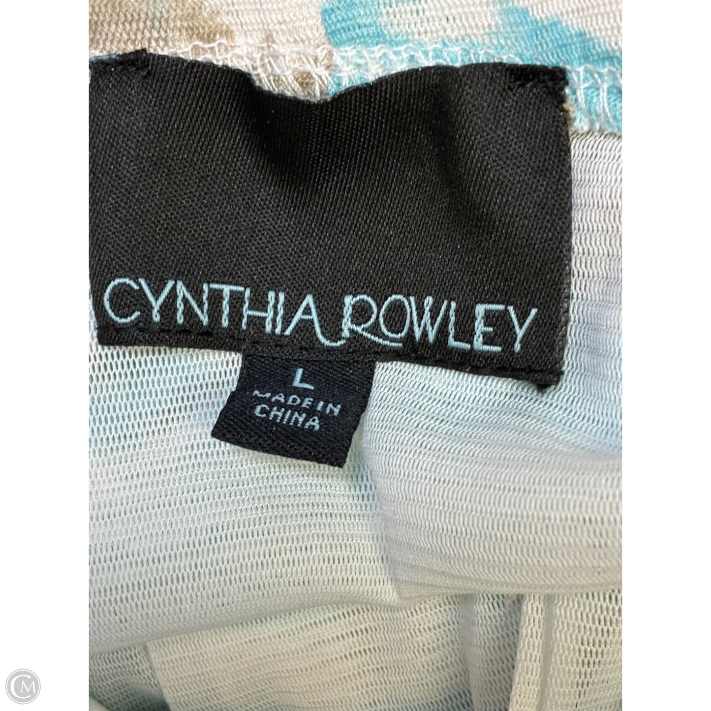Dress Casual Maxi By Cynthia Rowley In Aqua, Size: L