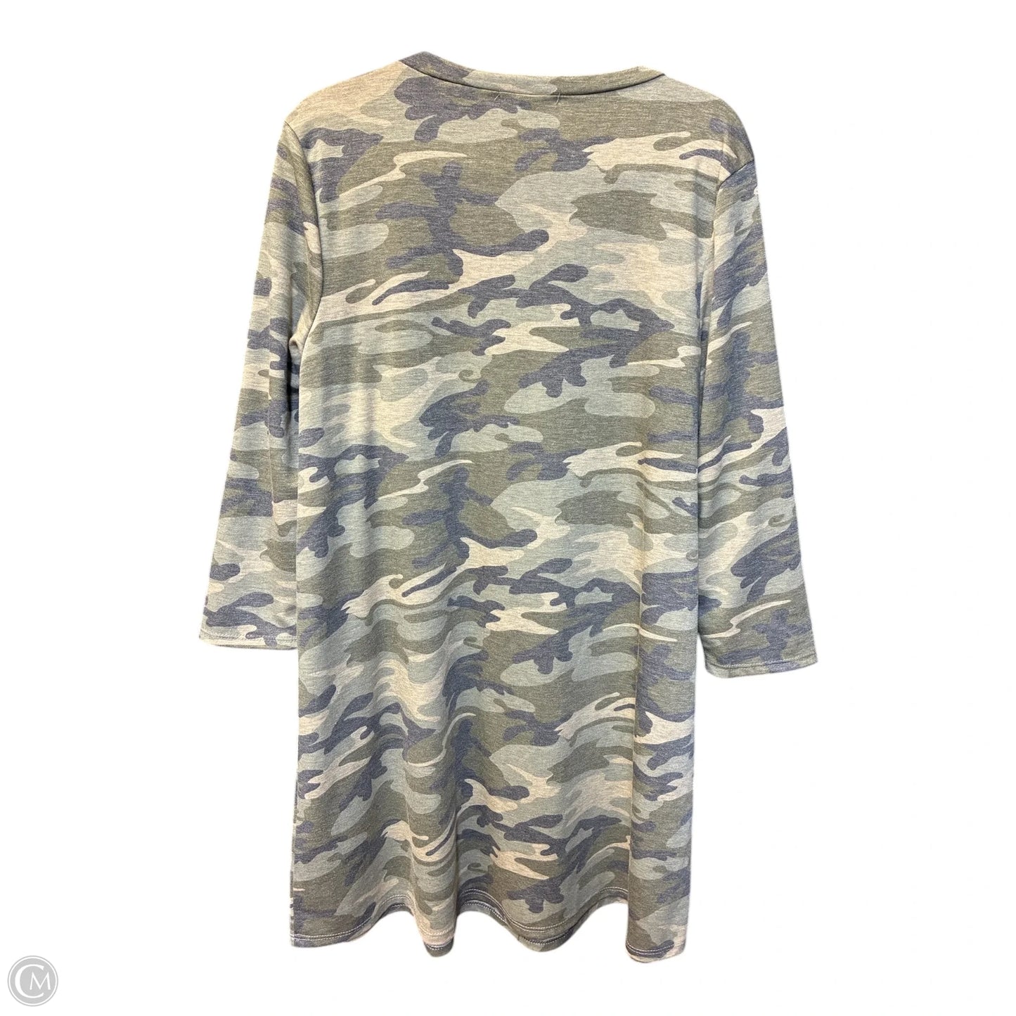 Dress Casual Midi By Entro In Camouflage Print, Size: Xl