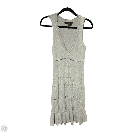 Dress Casual Midi By Bcbgmaxazria In Grey, Size: S