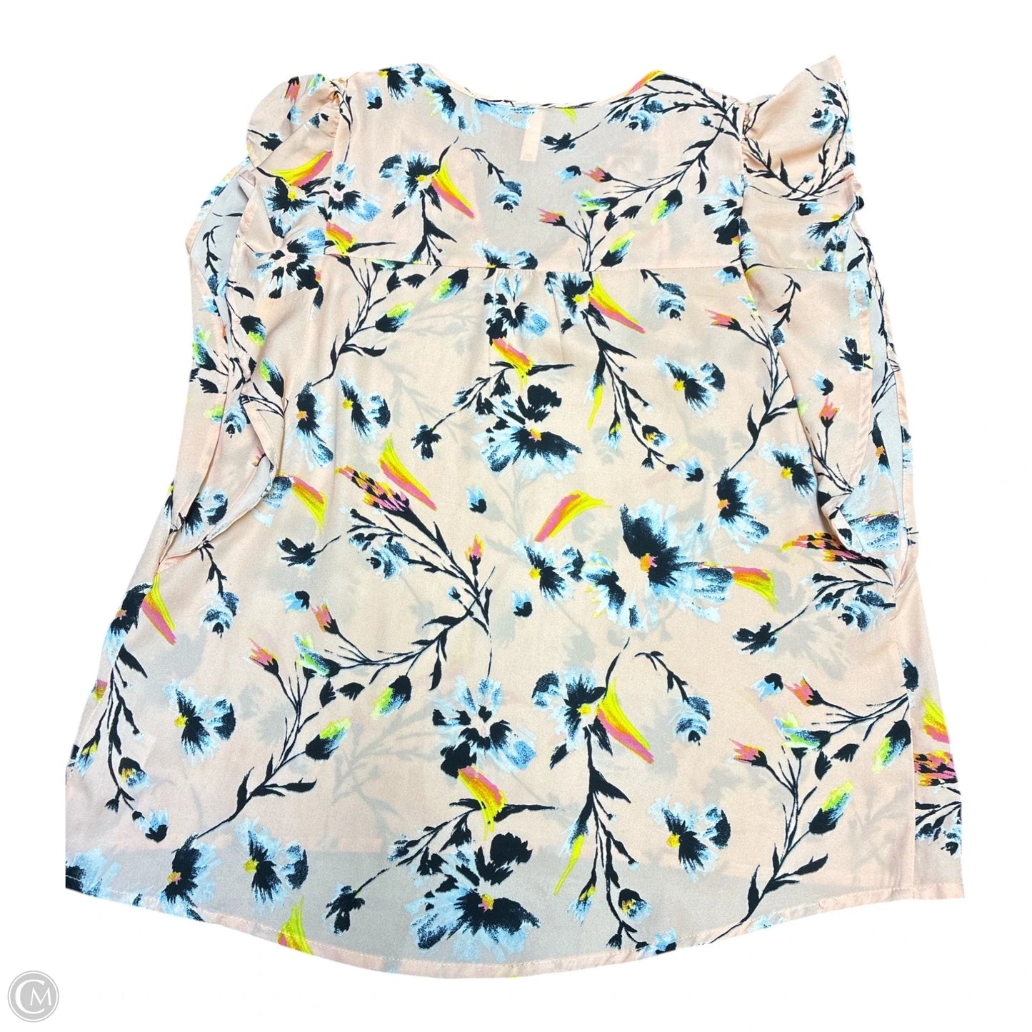 Blouse Short Sleeve By Xhilaration In Floral Print, Size: Xs