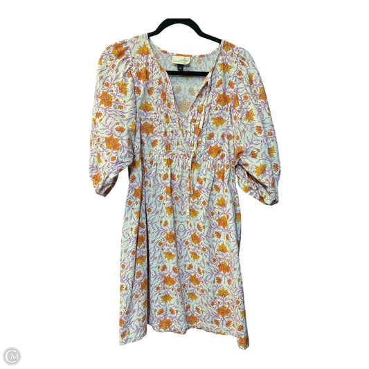Dress Casual Short By Universal Thread In Orange & Pink, Size: M