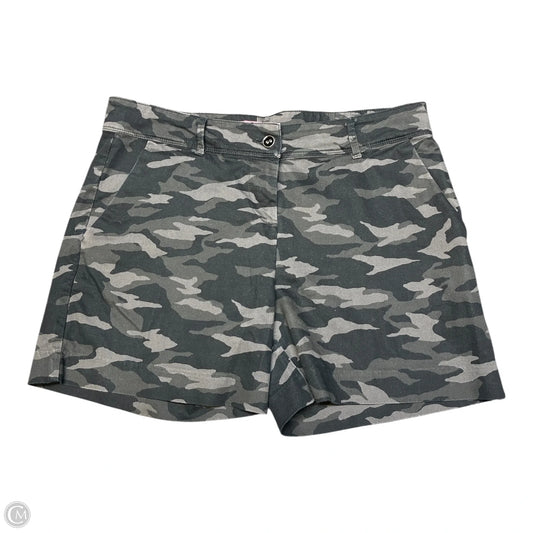 Shorts By Isaac Mizrahi In Camouflage Print, Size: 14