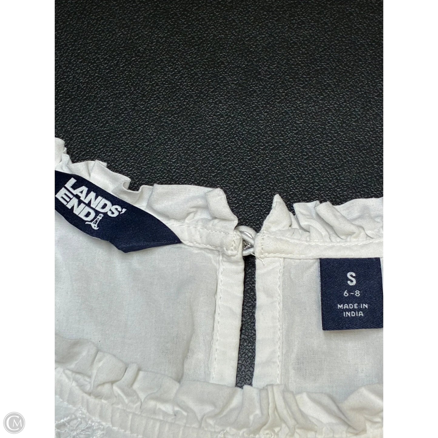 Blouse Short Sleeve By Lands End In White, Size: S
