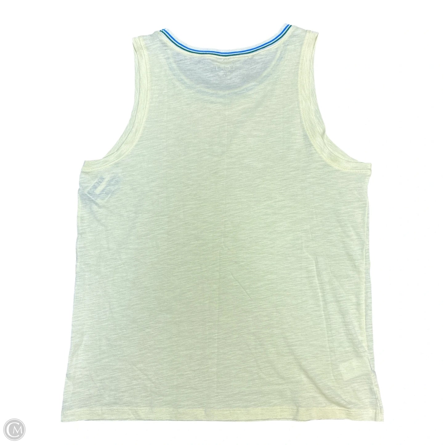 Top Sleeveless By Loft In Yellow, Size: S