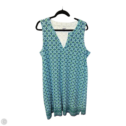Dress Casual Short By Lands End In Green, Size: Xl
