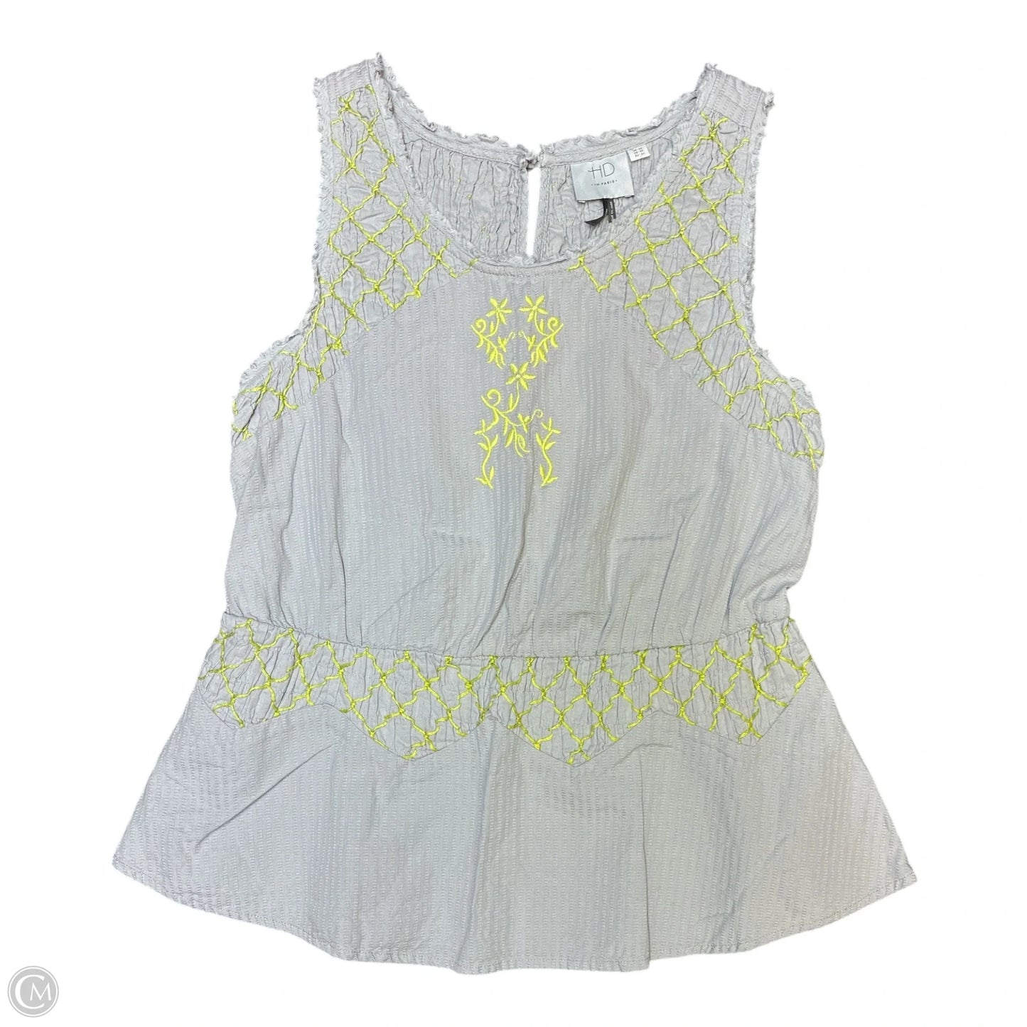 Top Sleeveless By Hd In Paris In Grey, Size: Xs