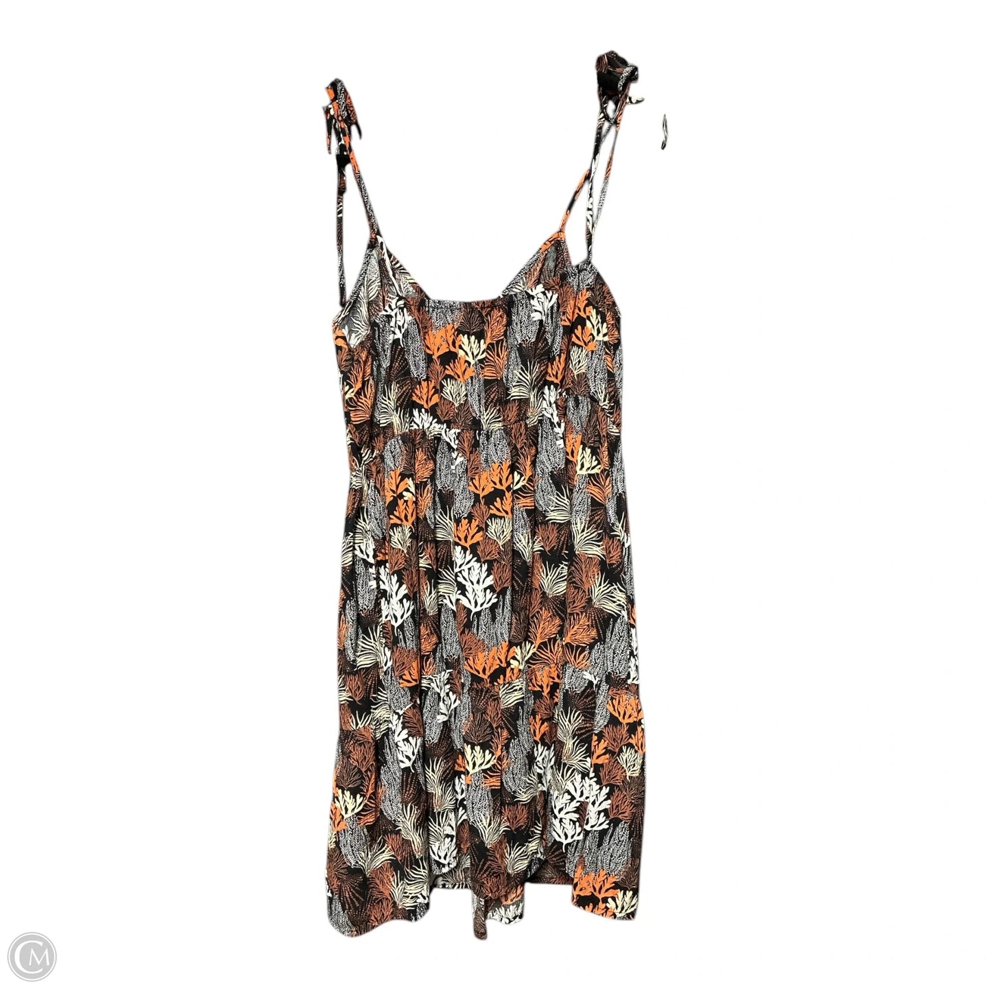 Dress Casual Short By Loft In Black & Orange, Size: M