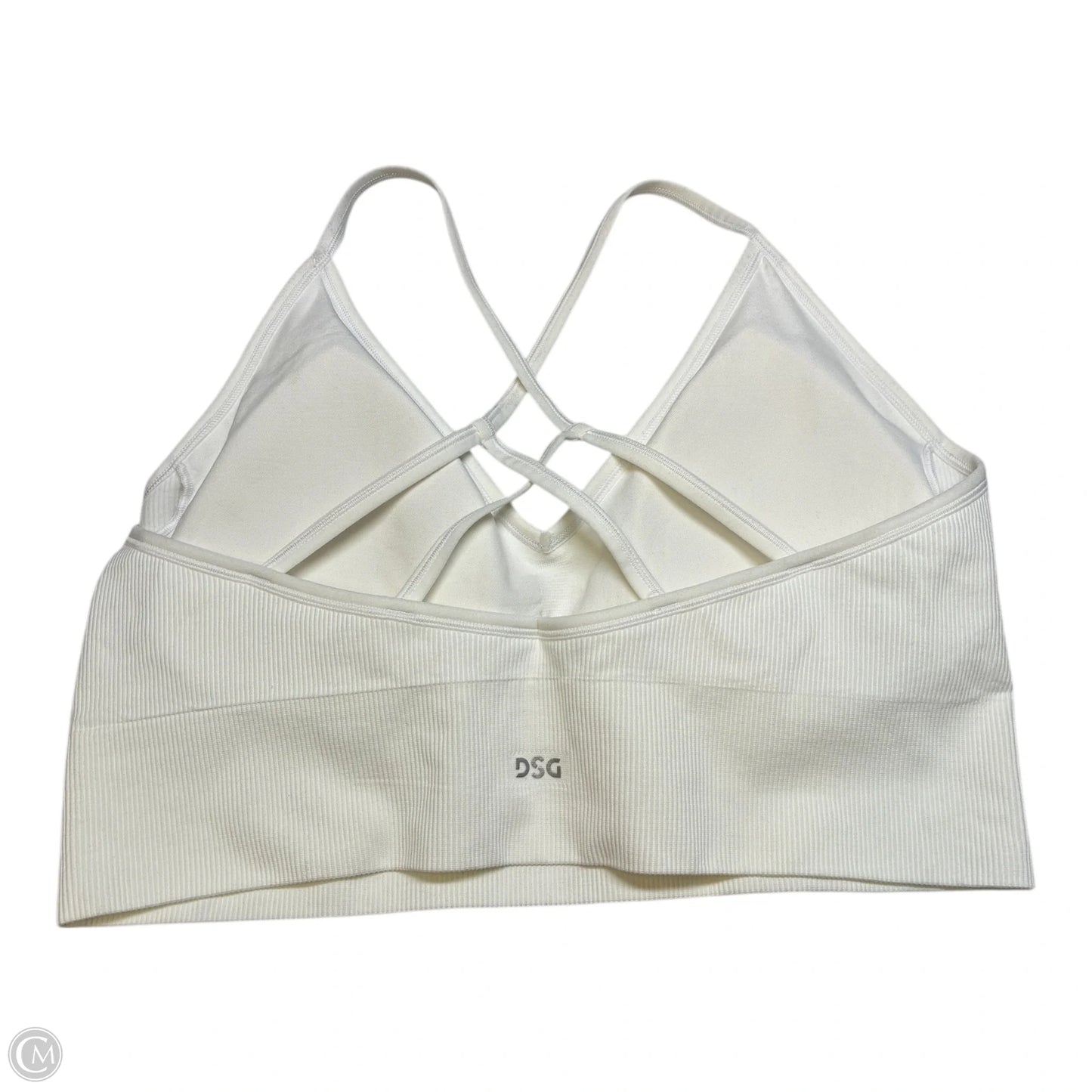 Athletic Bra By Dsg Outerwear In White, Size: Xxl
