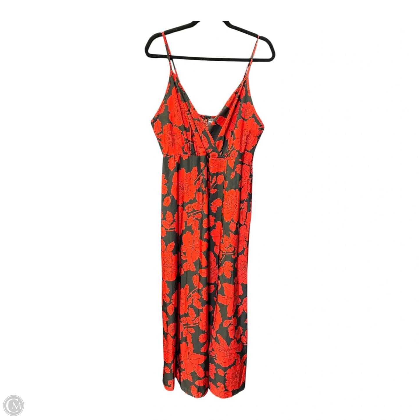 Dress Casual Midi By Shein In Black & Red, Size: 2x