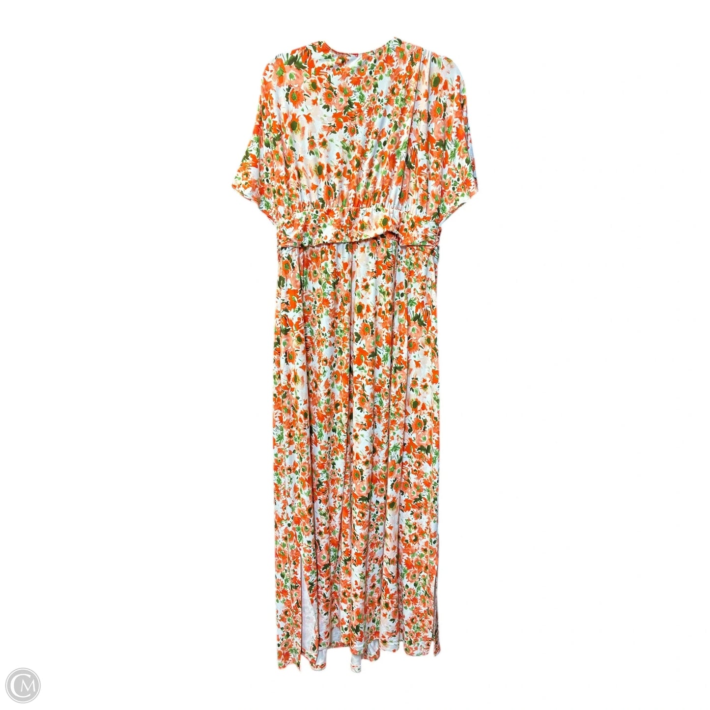 Dress Casual Maxi By Clothes Mentor In Orange, Size: 1x