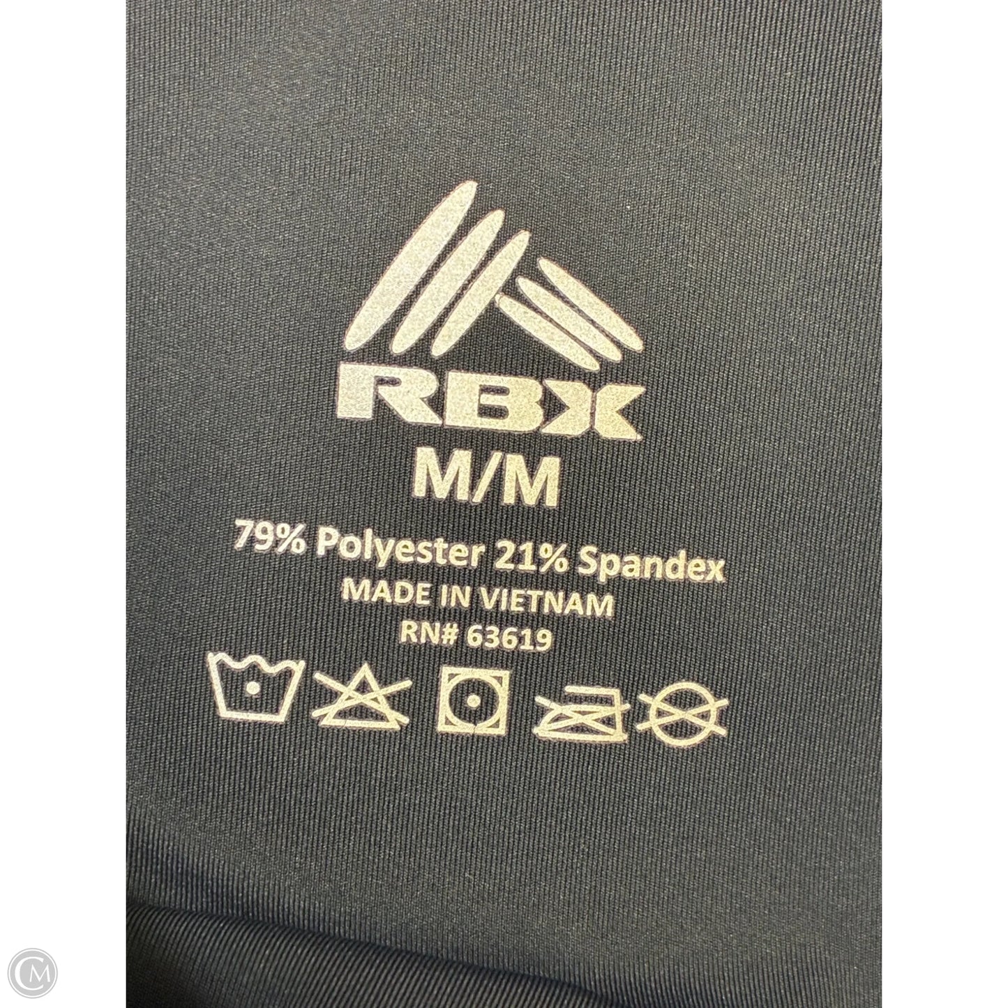 Athletic Leggings By Rbx In Black, Size: M