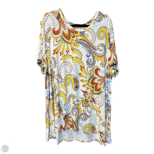Top Short Sleeve By Cme In Multi-colored, Size: 3x