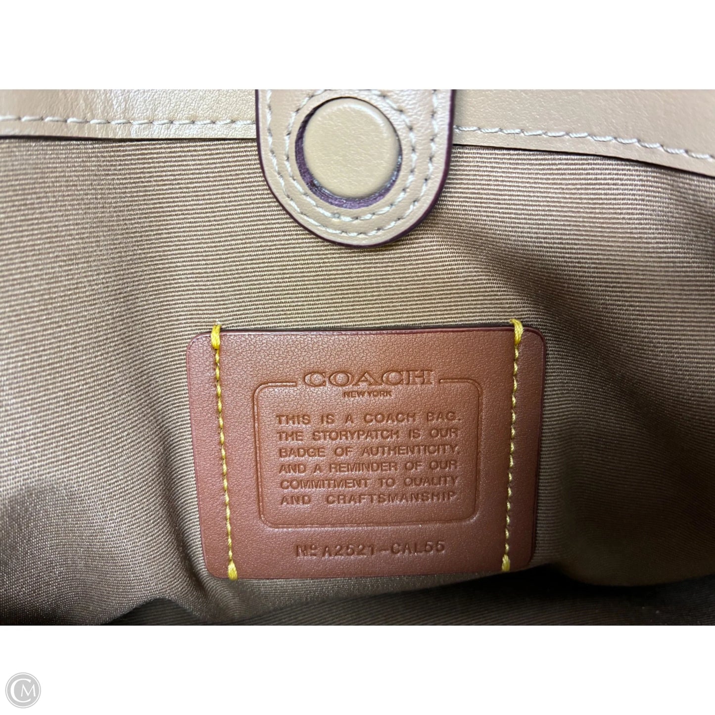Handbag Designer By Coach, Size: Medium