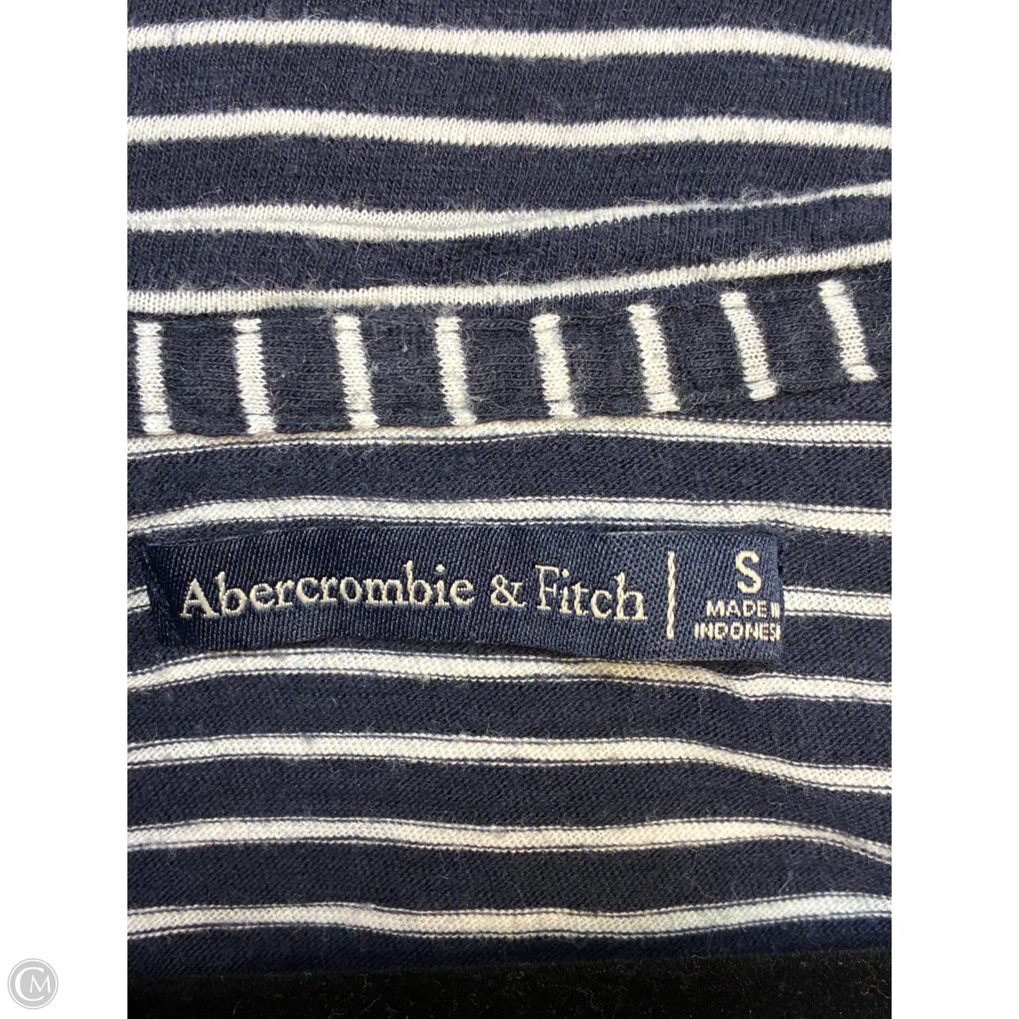 Top Short Sleeve Basic By Abercrombie And Fitch In Striped Pattern, Size: S