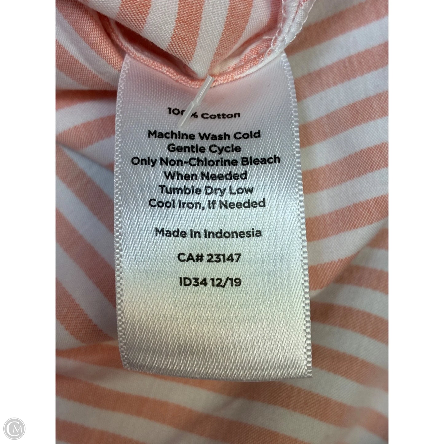 Blouse Short Sleeve By Talbots In Orange, Size: 3x