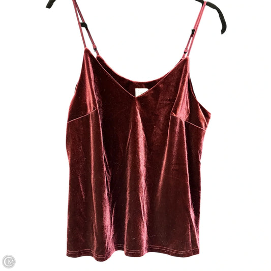 Blouse Sleeveless By A New Day In Red, Size: S