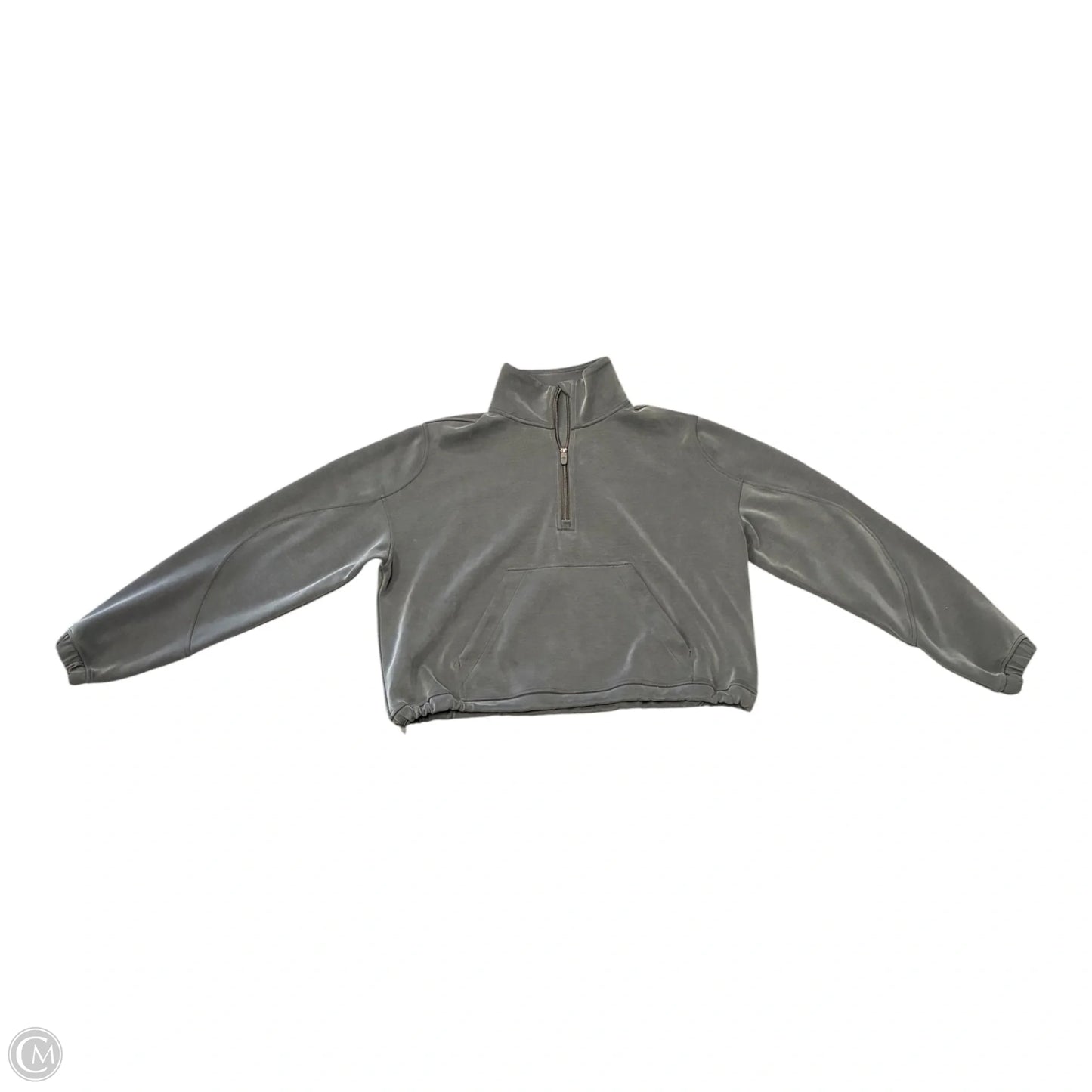Athletic Jacket By Lululemon In Grey, Size: M