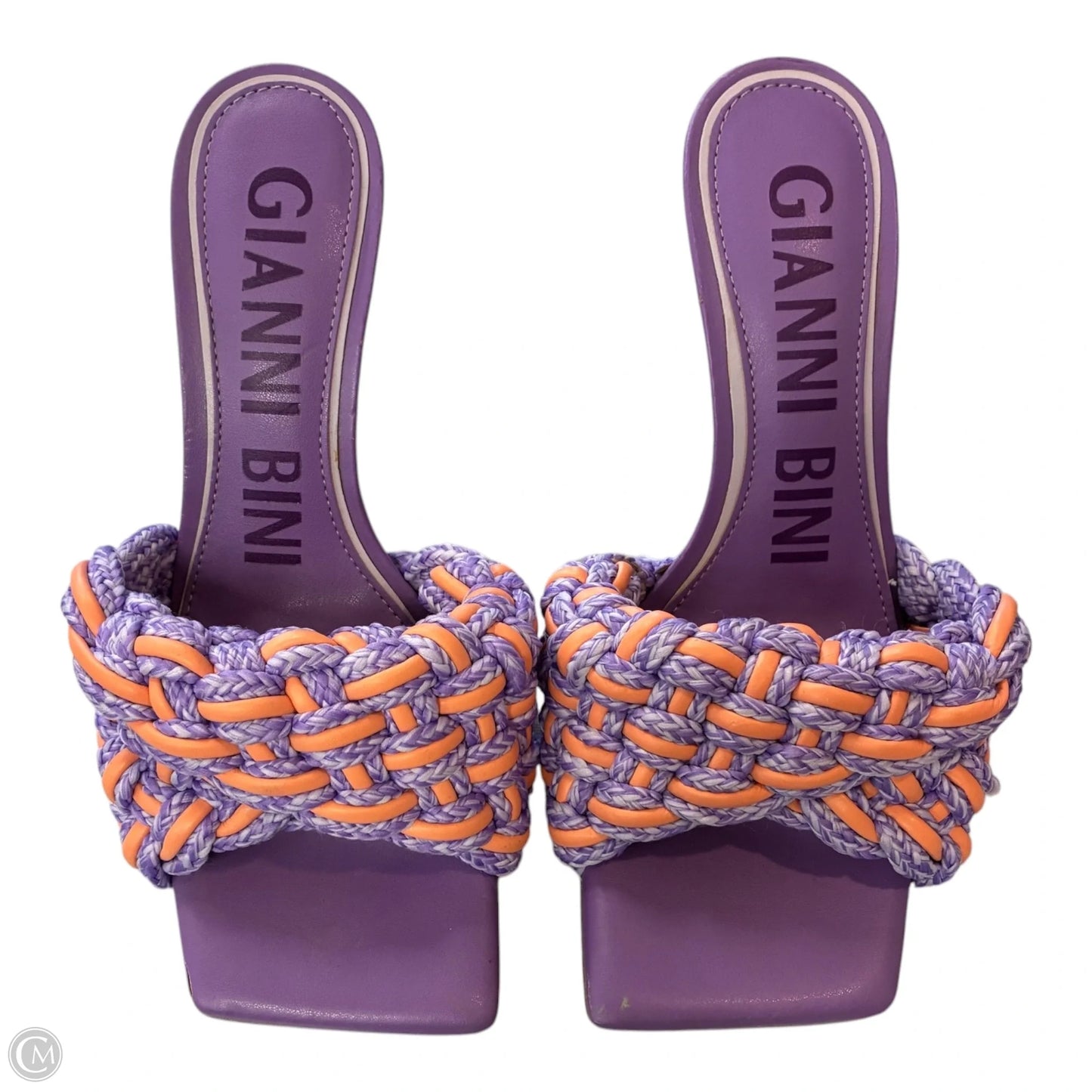 Sandals Heels Stiletto By Gianni Bini In Purple, Size: 8
