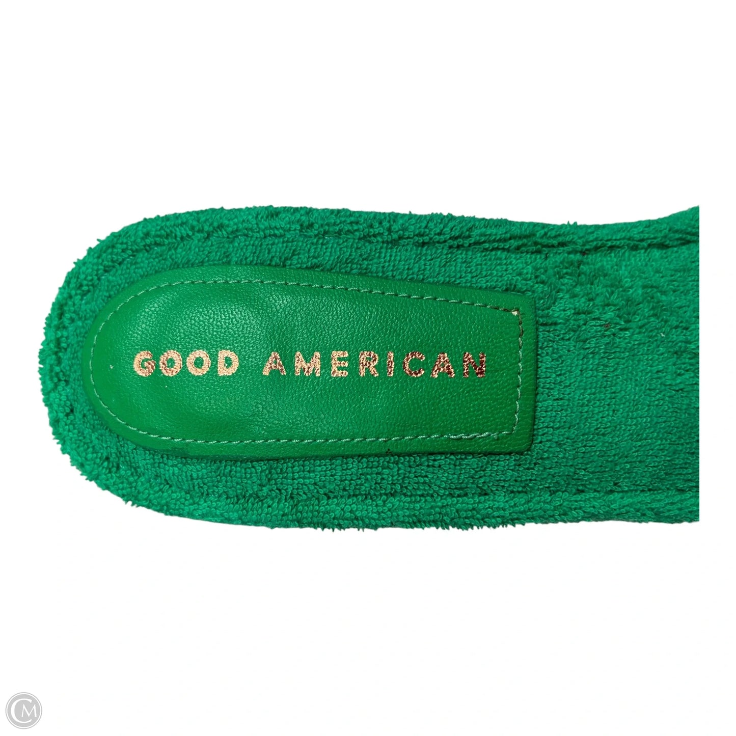 Sandals Heels Kitten By Good American In Green, Size: 9.5