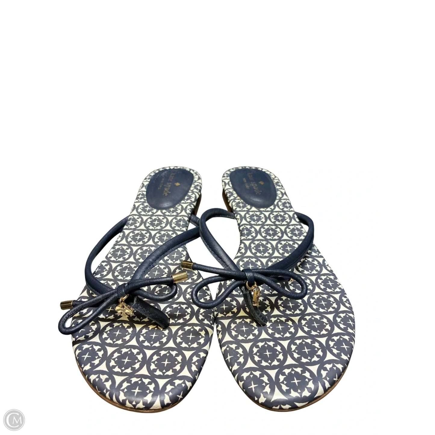 Sandals Designer By Kate Spade In Navy, Size: 10.5