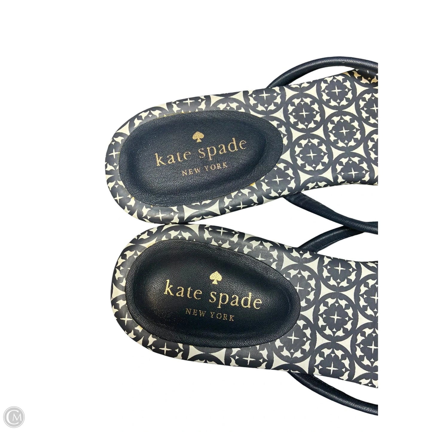 Sandals Designer By Kate Spade In Navy, Size: 10.5