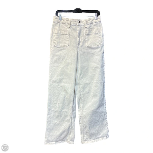 Jeans Wide Leg By Free Assembly In Cream, Size: 10