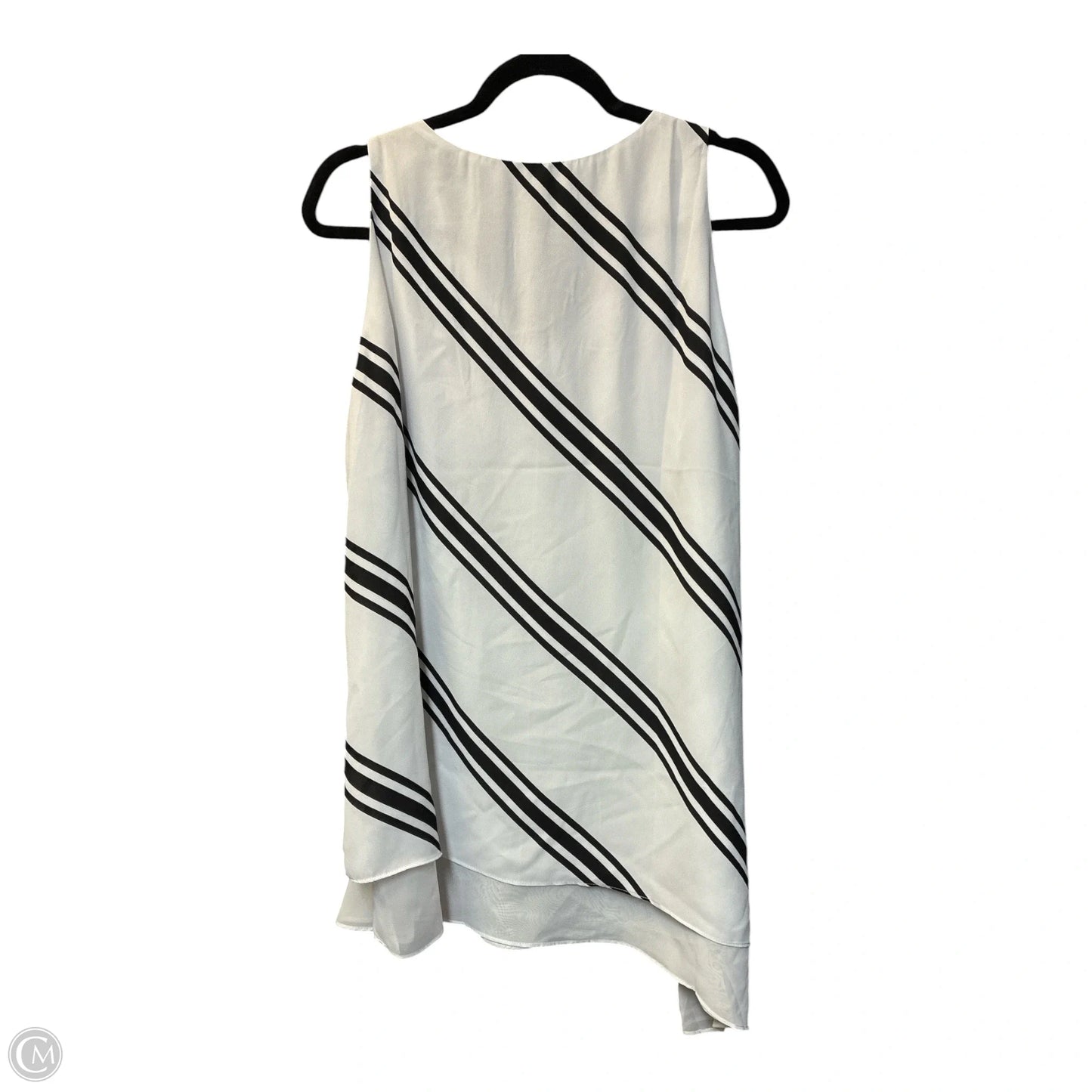 Tunic Sleeveless By Zac And Rachel In Black & White, Size: Xl