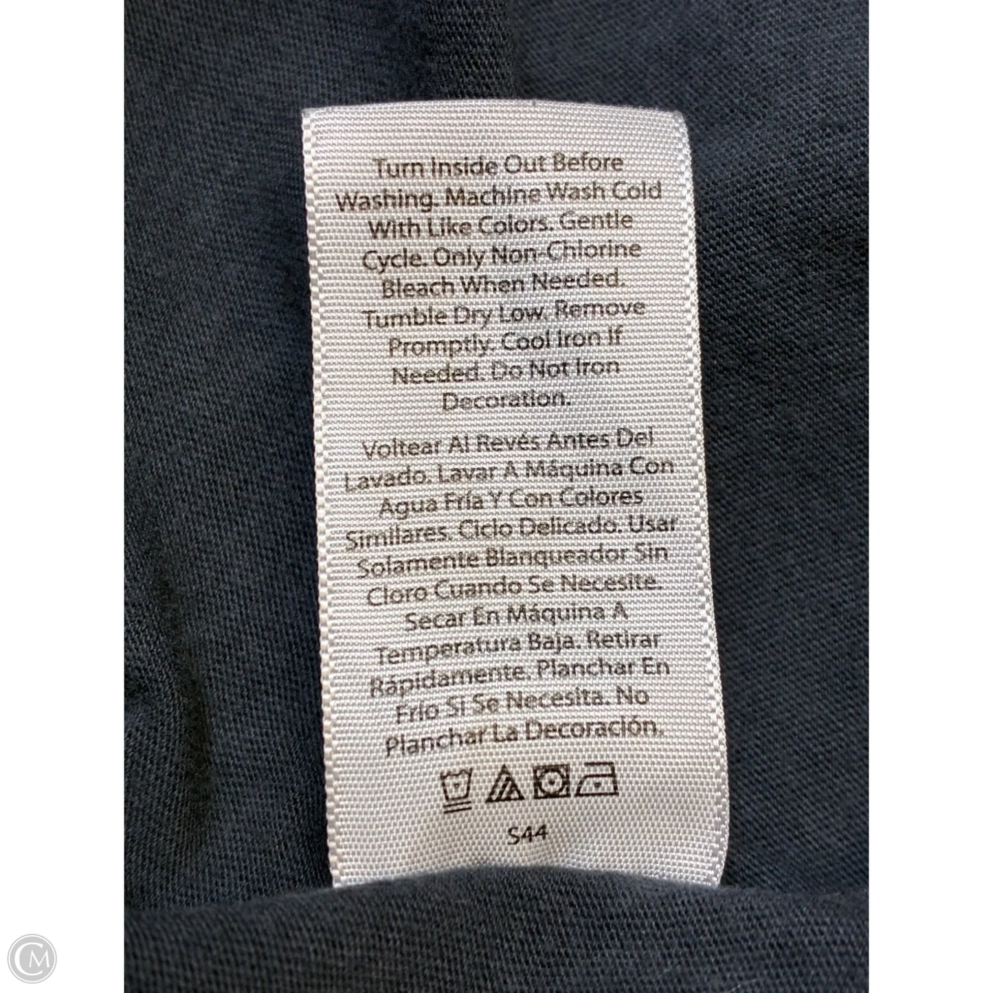 Top Short Sleeve Basic By Time And Tru In Grey, Size: Xxl