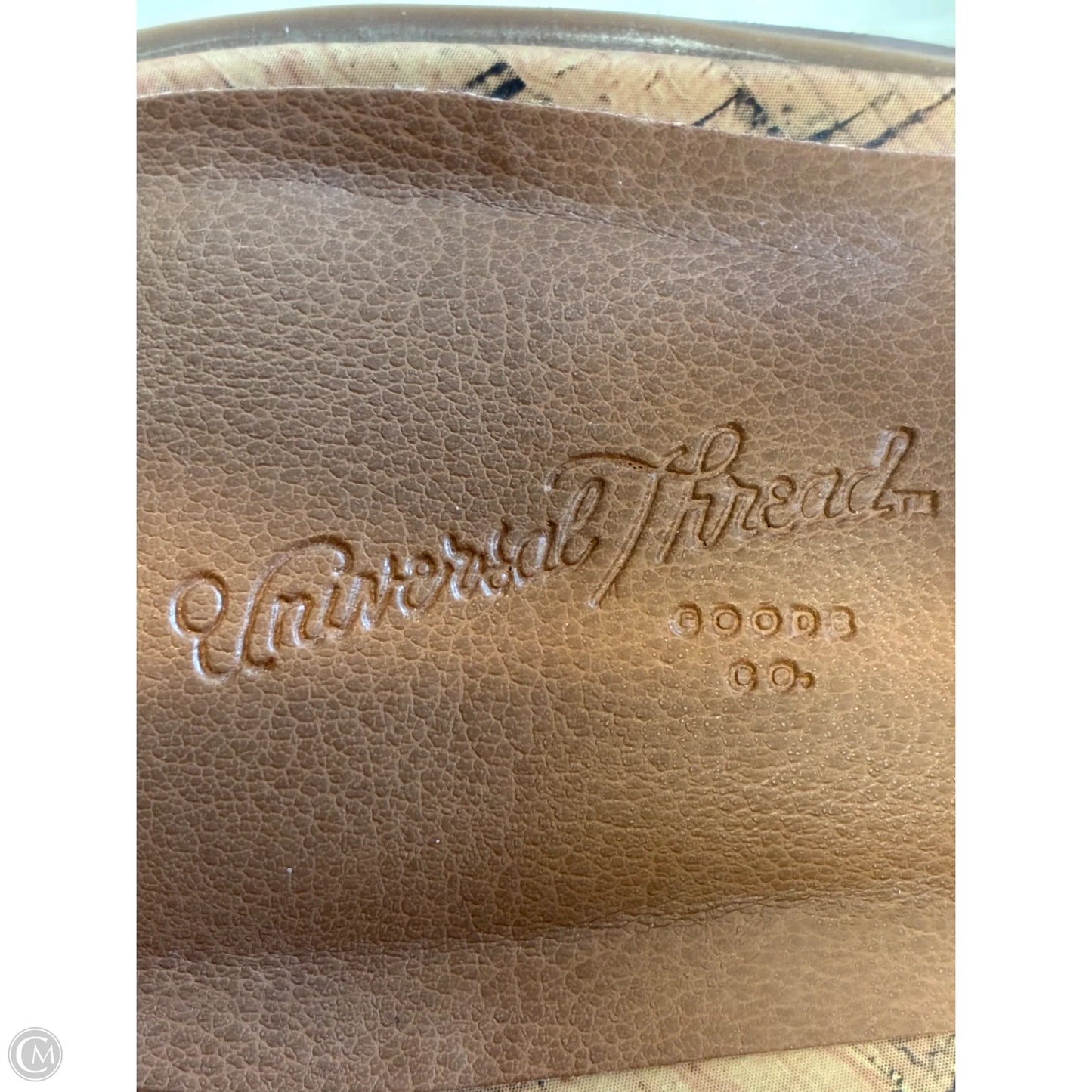 Sandals Heels Block By Universal Thread In Tan, Size: 9.5