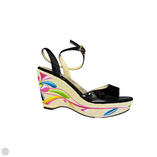 Sandals Heels Wedge By J Renee In Multi-colored, Size: 7