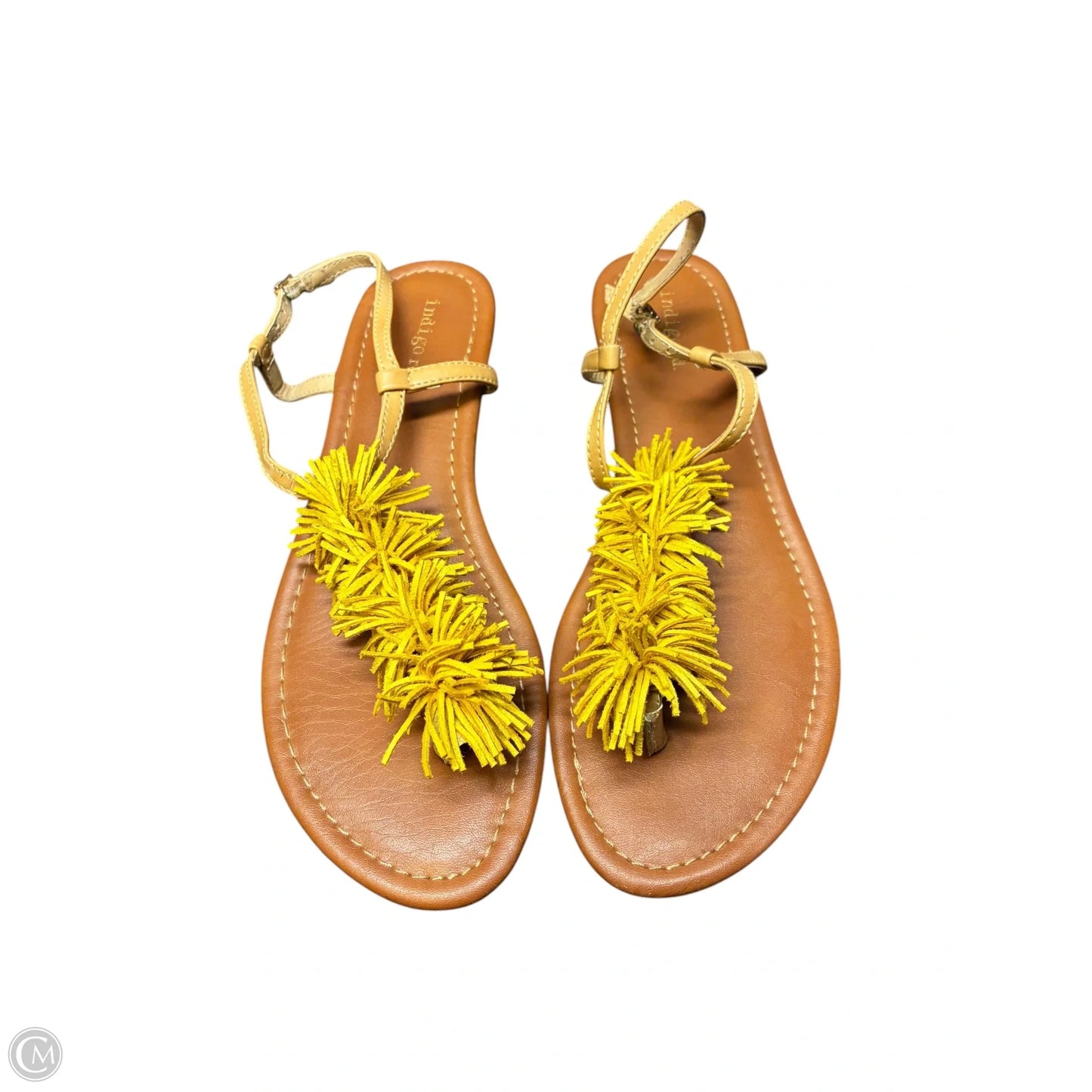 Sandals Flats By Indigo Rd In Yellow, Size: 9