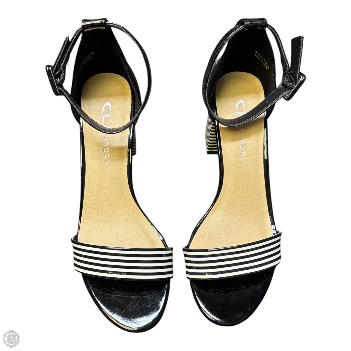 Sandals Heels Block By Cl By Chinese Laundry In Black, Size: 7.5
