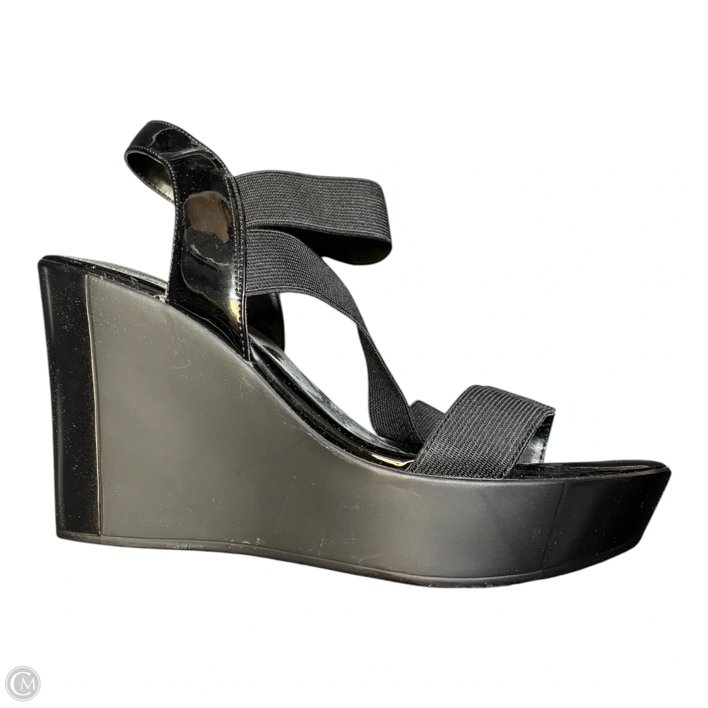 Sandals Heels Wedge By Charles By Charles David In Black, Size: 7.5