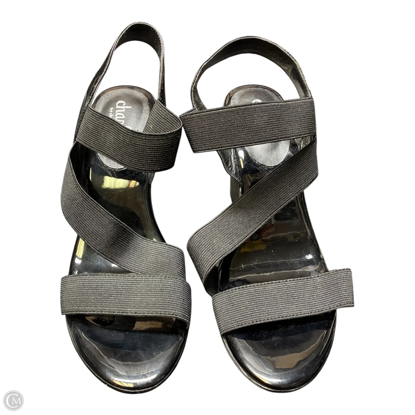 Sandals Heels Wedge By Charles By Charles David In Black, Size: 7.5