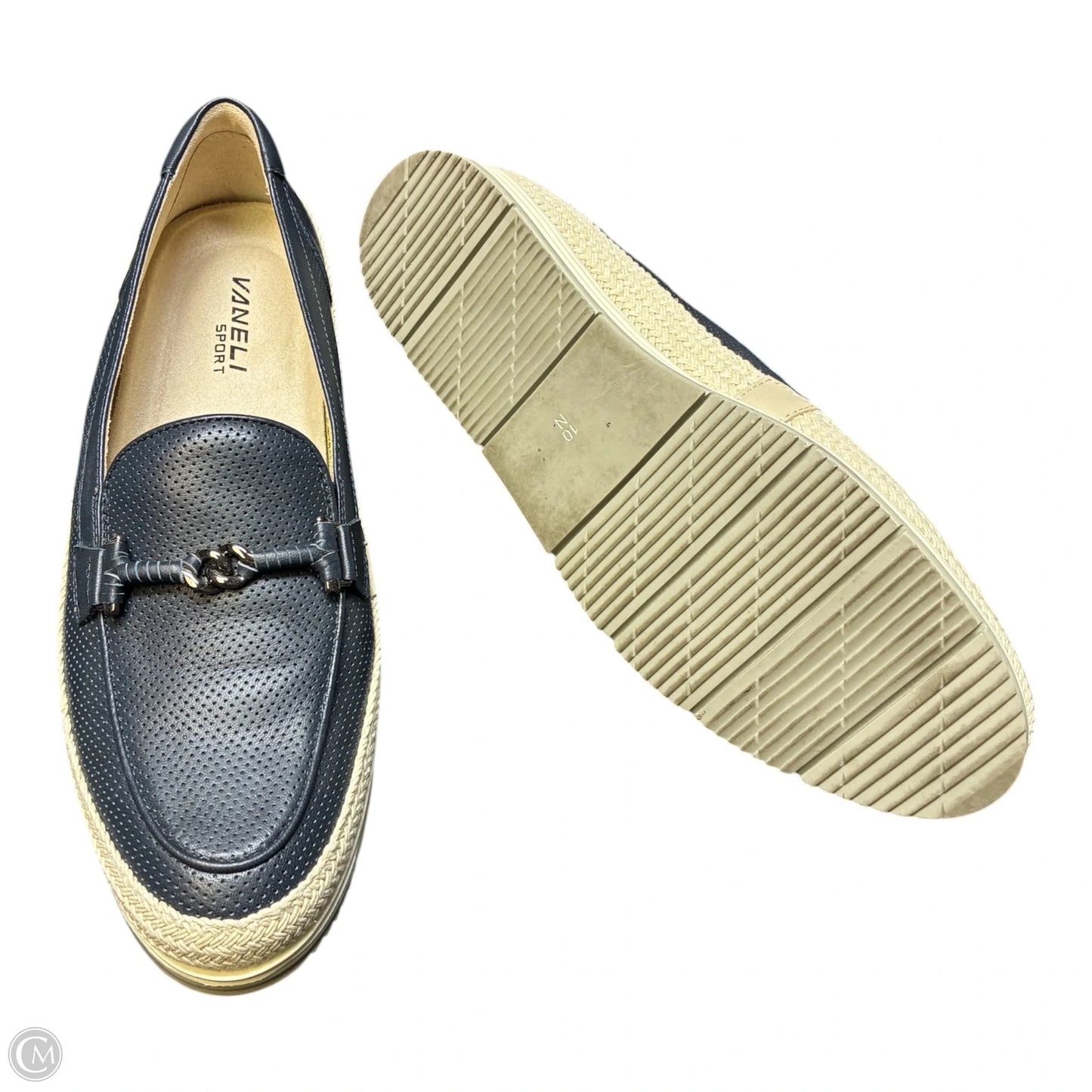 Shoes Flats By Vaneli In Navy, Size: 10
