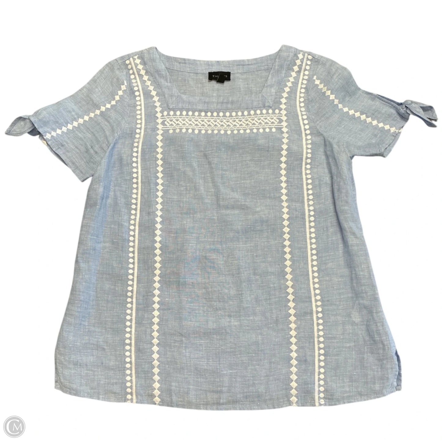 Top Short Sleeve By Talbots In Blue, Size: Sp