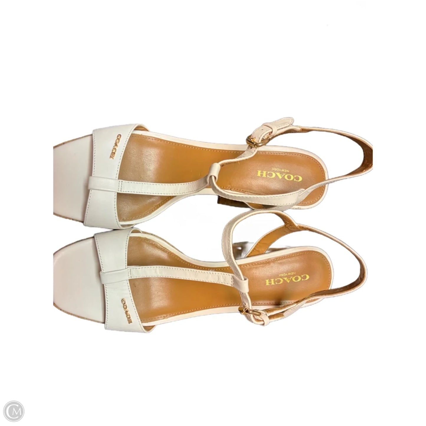 Sandals Designer By Coach In White, Size: 8
