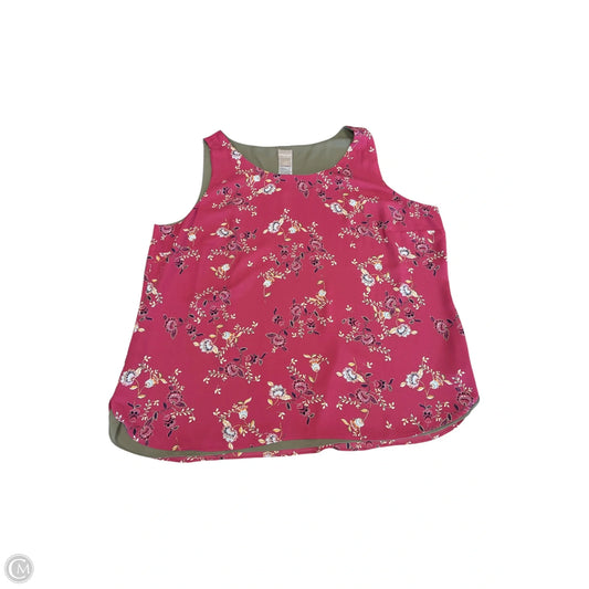 Blouse Sleeveless By Chicos In Pink, Size: 2x