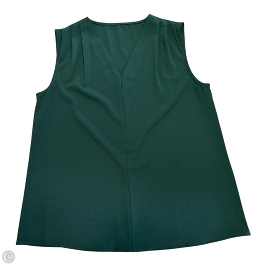 Blouse Sleeveless By Cmf In Green, Size: L