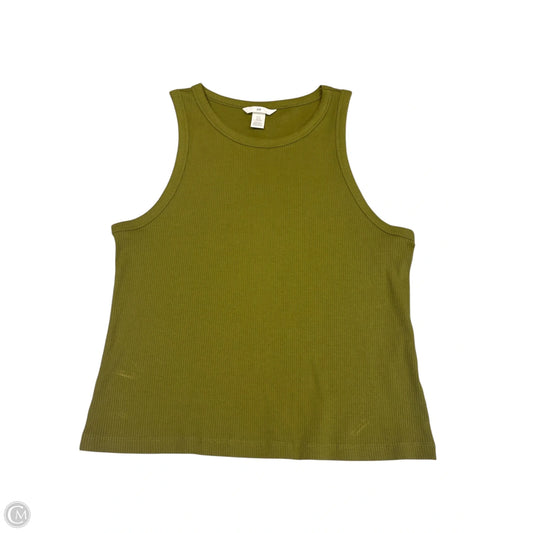 Top Sleeveless Basic By H&m In Green, Size: Xl