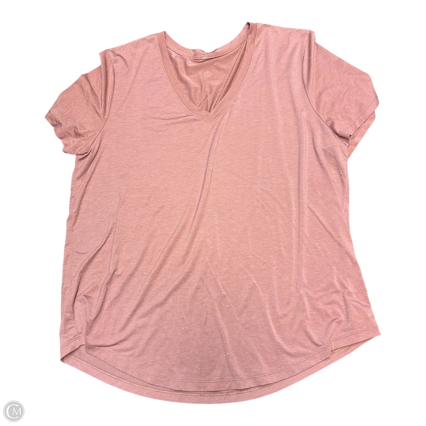 Top Short Sleeve By Lululemon In Mauve, Size: M