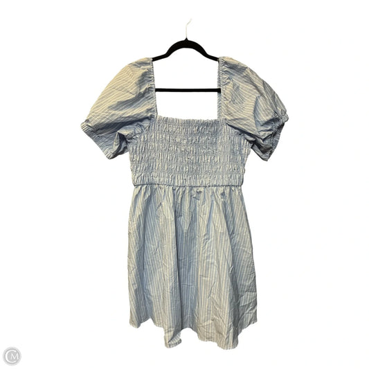 Dress Casual Short By Celebrity Pink In Blue, Size: Xxl