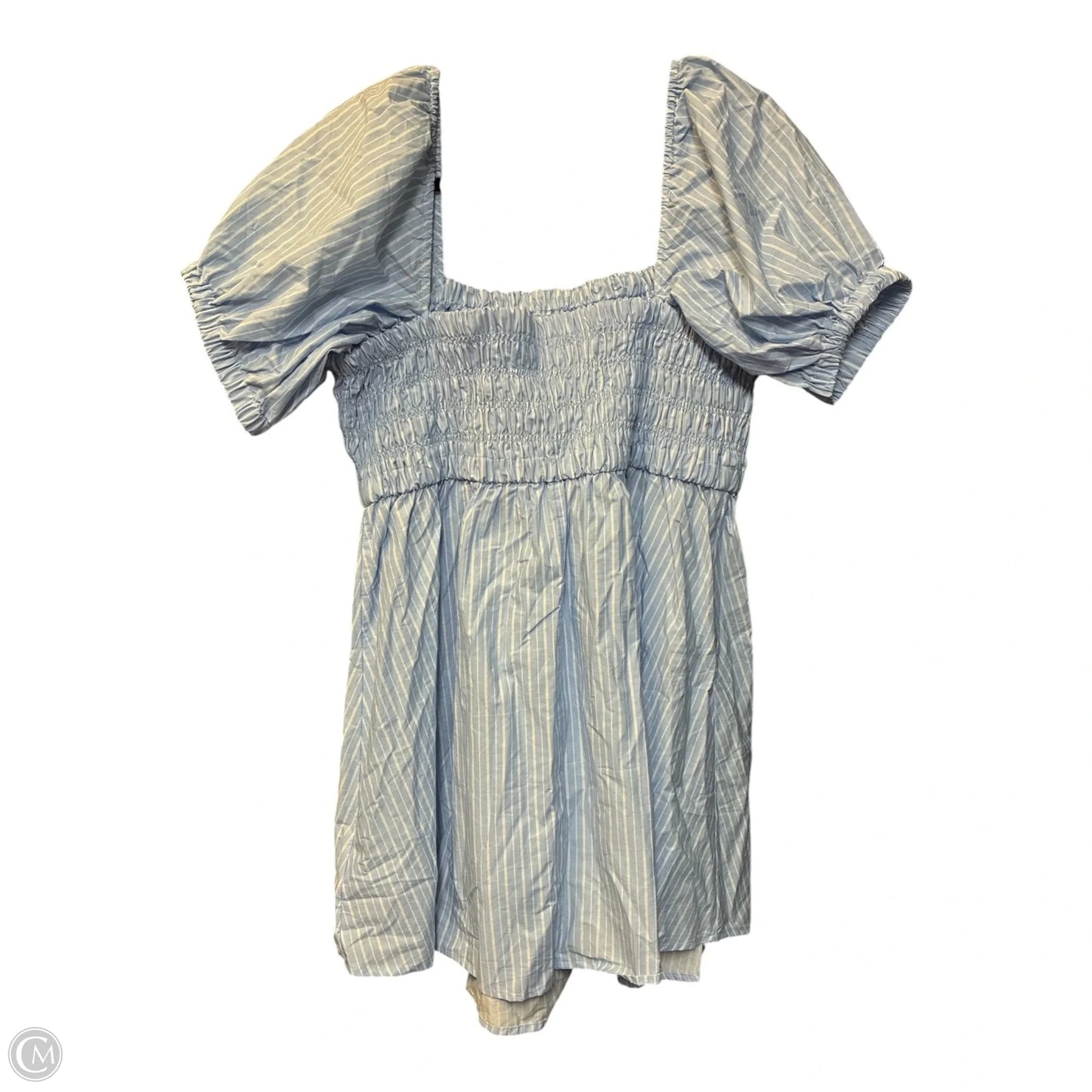 Dress Casual Short By Celebrity Pink In Blue, Size: Xxl