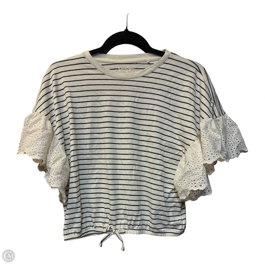 Top Short Sleeve By Jessica Simpson In Beige, Size: Xl