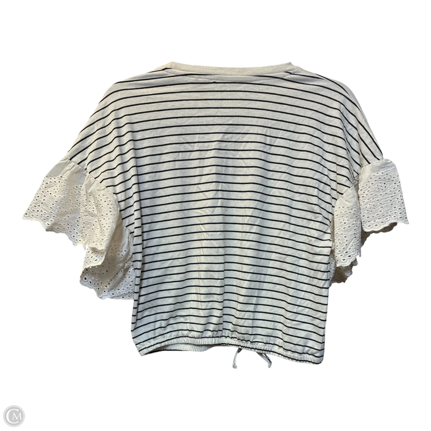 Top Short Sleeve By Jessica Simpson In Beige, Size: Xl