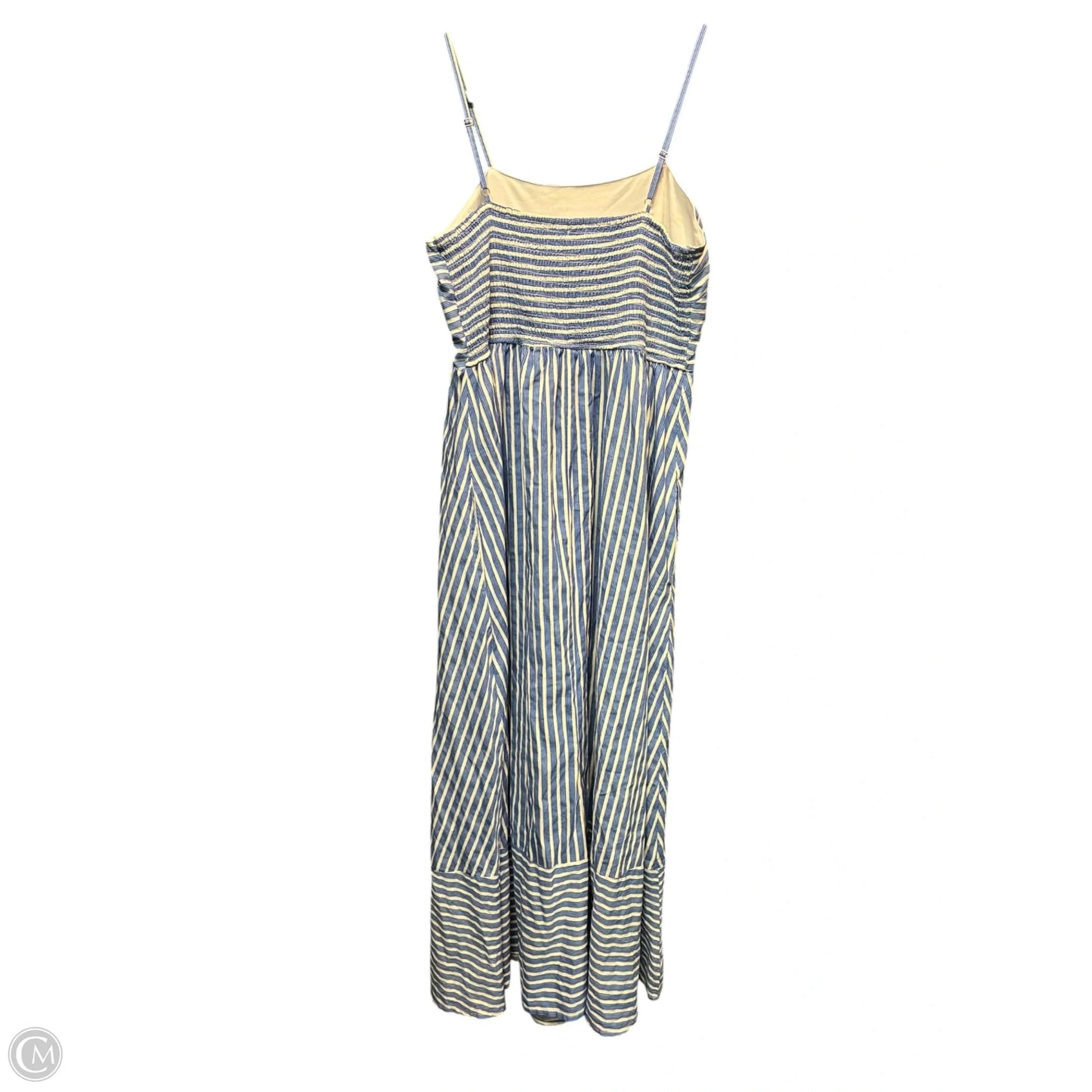 Dress Casual Maxi By Japna In Blue & White, Size: Xl