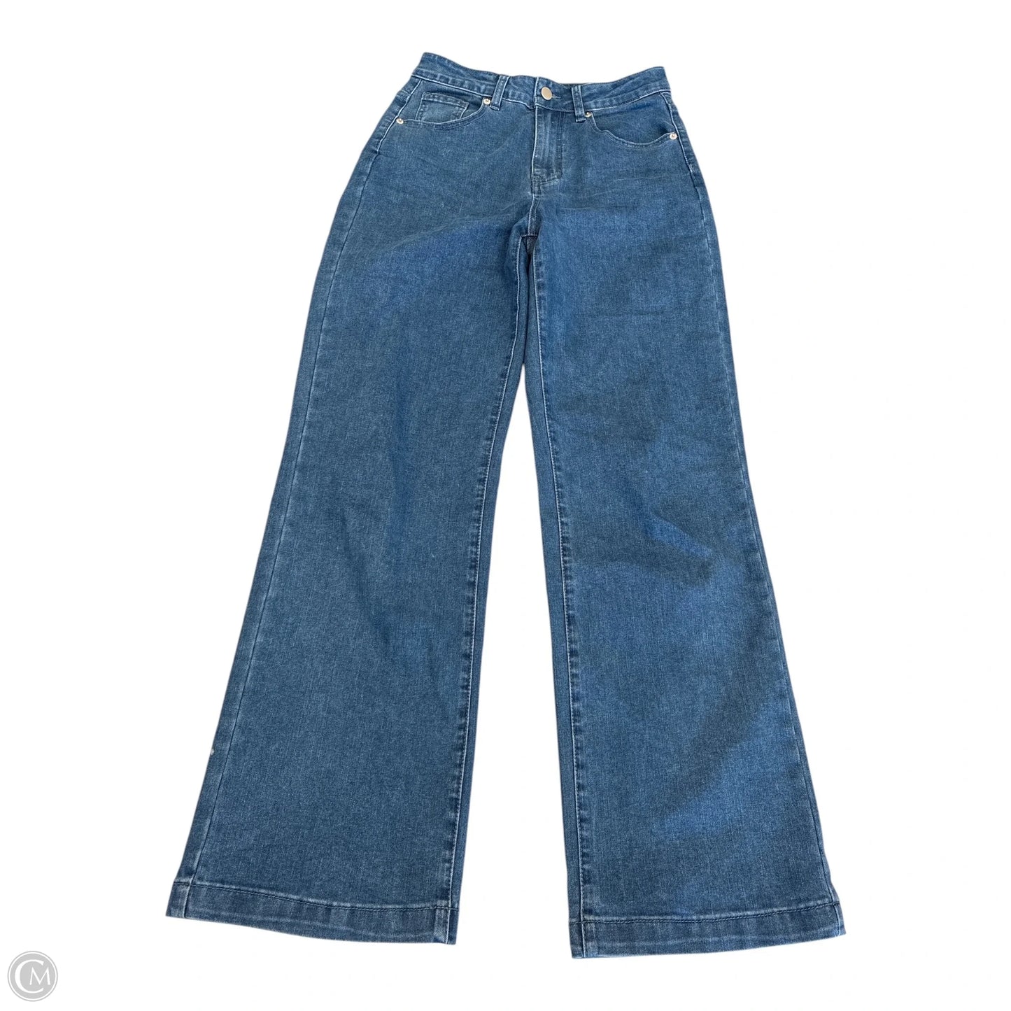 Jeans Wide Leg By Cmf In Blue Denim, Size: 4